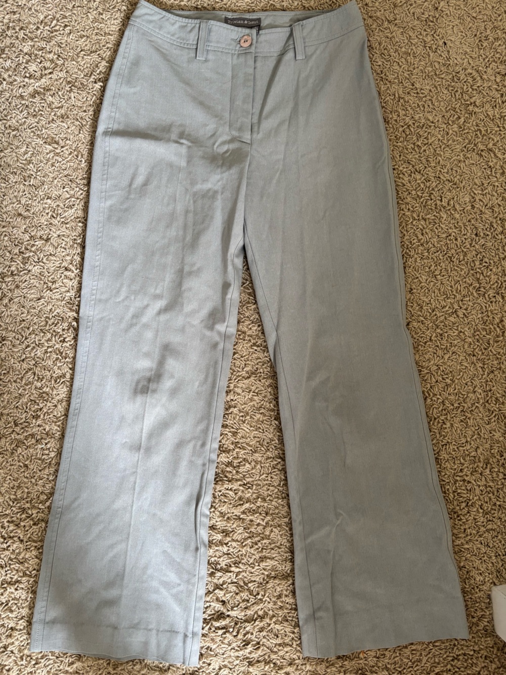 Talbots Light Blue Straight-Leg Pants